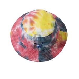 The Game MMPC Tie Dye Bucket Hat Pink Yellow Blue Cotton Festival Sun Hat OSFM